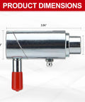 Heavy Duty 3/4 Inch Spring Loaded Twist Lock Plunger Pin With Slick Red Handle dimensions 3.04 x 1.18 x 3/4 inches.