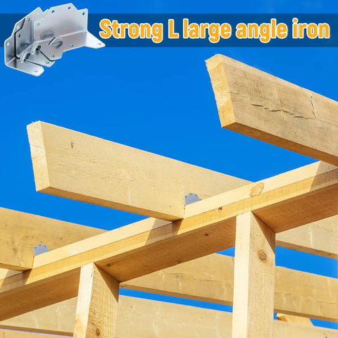 Tough As Nails Galvanized Steel Framing Angle Brackets 25 Pack Heavy Duty Wood Frame Connectors And Rafter Deck Brackets To Lock Joists Tight For Any Jobsite Project