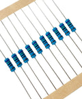 All In One Metal Film Resistor Kit With 1500 Pieces Ranging From 1 Ohm To 10 Mega Ohm 1 Percent Tolerance Half Watt 3mm Body