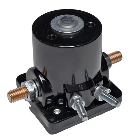 Starter Relay Solenoid Switch For Johnson Evinrude Mercury Marine Outboard Engines 12V Replacement With 18 5808 black unit front view
