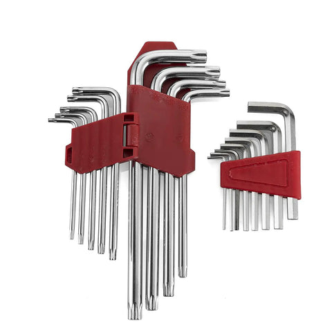 Hex key set from 64 Piece Motorcycle Tool Kit With Roll Pouch Ride Ready Roadside Rescue Set Universal Wrench And Ratchet Kit