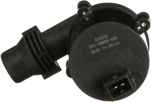 Direct Fit Electric Engine Water Pump With Magnetic Drive showing top view, black plastic material, designed for easy installation.
