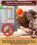 Top Shelf Magnetic Tap Drill Metric Conversion Chart Pack Of 2 At 8.5By11 Inches strong wall mount on metal surface.