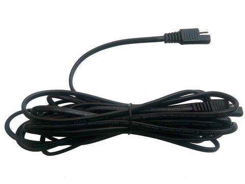 12V Trickle Charger Extension Cable Kit With SAE Connectors And Battery Clamps, 16Ft Quick Connect Lead for power systems, coiled