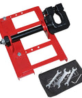 Heavy Duty Chainsaw Mill Rail Positioner For Bullseye Plank Cutting And Zero Hassle Setup Featuring Knockout Alloy Guide Rack and tools.