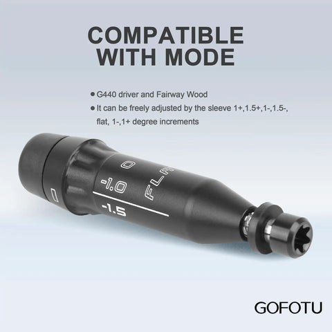 Aftermarket.335 Tip Golf Shaft Adapter Sleeve Compatible With Ping G440 And G440K Driver Right Hand solid aluminum for easy adjustment.
