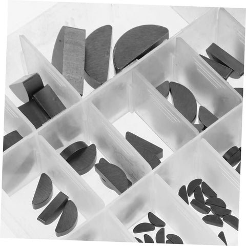 Carbon Steel Woodruff Key Assortment Kit Semicircle Keys For Keyways Durable And Versatile For Mechanics And DIYers Great For Pros And Weekend Warriors In The Shop in plastic organizer