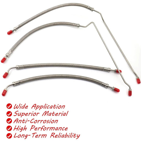Trim Tilt Hydraulic Ram Cylinder Hose Kit For Alpha One And Bravo Outdrives, Replaces 9B-104 And 9B-121 Trim Cylinders