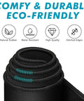 11 X 8.7 Inch Mouse Pad With Stitched Edges And Non Slip Base, rolled display showing durable material and eco-friendly features.