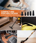 All-In-One Vacuum Hose Adapter Kit for wet dry shop vacuums compact design for home and car cleaning with universal adapters