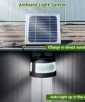 160 LED Outdoor Solar Lights Waterproof No Fuss Hang Pendant With Remote Hook And 16Ft Cable on a shed roof