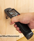 7 In 1 Moisture Meter Scanner With Pin And Pinless Modes For Drywall Cement Board Soft Wood And Hard Wood Up To 3/4 Inch Depth Quick Accurate Readings And Surface Scan For DIY Renovation, hard wood measurement