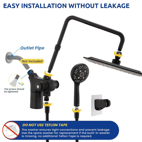 Heavy Hitter Filtered Shower Head Combo With Handheld And Huge 10 Inch Rain Spray, Ditches Hard Water Chlorine Like A Boss, Leaves Skin Feeling Silky, Ultimate Game Changer For Your Bathroom Setup
