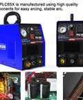 65 Amp Plasma Cutter Workhorse With Dual Voltage 110V 220V IGBT Inverter Pro Grade Cutting Machine for thin to thick metal clean cuts
