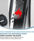 Upgrade Your Whip With These Sick Silicone Car Door Latch Covers To Kill The Loud Clunks And Keep The Ride Quiet Universal automotive lock protectors installed on a car door.