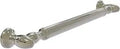 Reeded 24 Inch Grab Bar In Polished Nickel For Bathroom Safety, ADA Compliant, concealed screws, solid brass, easy mounting