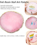 21 Piece Nail Art Kit With Resin Palette Dotting Pens And Brushes For Acrylic Nails And Nail Art Includes pink resin palette