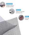 Fiberglass Screen Roll For Windows And Doors, High Visibility Flexible Mesh For Easy DIY Repair And Rescreen material overview.