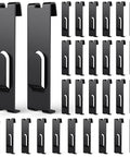 15 Pack Gridwall Notch Hooks Black Utility Hangers for Grid Wall Panels Pegboard Display and Panel Shelves Versatile Hanging Accessories