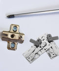 2 Pack Soft Close Cabinet Door Hinges With 45 Degree Opening And Damping Function Concealed Hardware shown on white surface