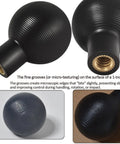 Versatile One Inch Ball Head With One Fourth Twenty Female Thread For RAM B Size Mounts 25mm Precision Ball Fits RAM B Size Double Socket Arms And All One Inch Mount Systems Textured Surface For Quick Secure Camera Rig Setup, black threaded adapter