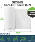 HexaFil Honeycomb Packing Paper Eco Friendly Dispenser Box 12 inches by 1700 feet white roll sizing specification