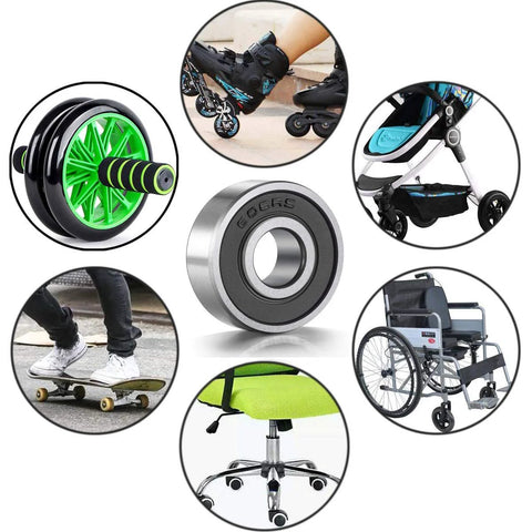 Premium 608RS bearings 2RS for skateboards, strollers, and chairs