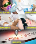 Laser Safety Glasses For IPL 200 To 2000 Nm Eye Protection For Laser Hair Removal And Engraving UV400 Blocking OD4 Plus Fifteen Percent Visible Light Transmission Broad Spectrum Shield PC Material Comfy Fit Green Lens.