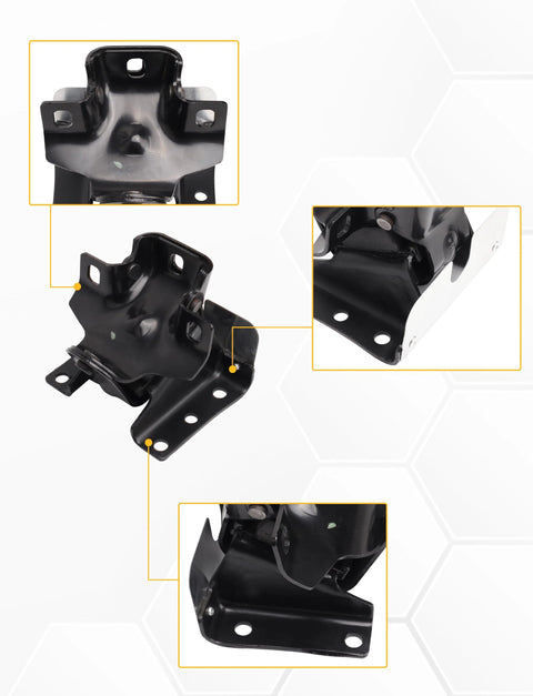 Left And Right Engine Motor Mounts Heavy Duty Direct Replacement For 1999 To 2006 Chevy Silverado Tahoe Sierra 1500 V8 4.8L 5.3L 6.0L OE Style A2909 A2909