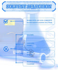 Image of solvent selection for Heavy Duty Workhorse Portable Parts Washer with options like toluene and biodegradable cleaners.