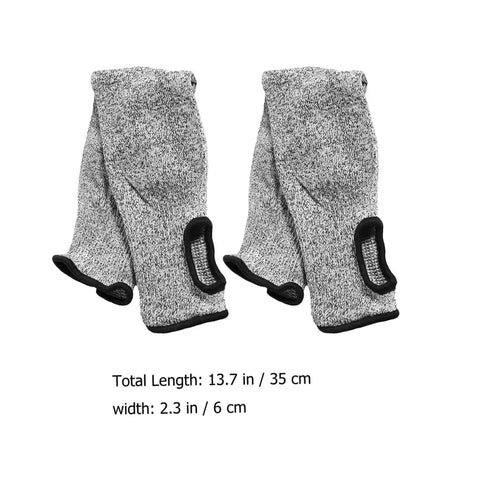 Hella Durable Cut Resistant Arm Sleeves Level Five Protection Badass Anti Slash Forearm Guard Two Piece Set For Heavy Duty Industrial Orchard And Mechanic Workshop Projects