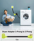 Top Shelf Nema 10 To 30 Dryer Adapter Heavy Duty Three Prong Power Converter 50 Amp Male To 30 Amp Female No Sweat Hook Up Cable for laundry