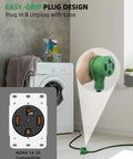 Heavy Duty 30 Amp 4 Prong Dryer And EV Extension Cord 25 Feet NEMA 14-30P To 14-30R in laundry room setting