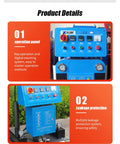High Performance PU Foam Spray Machine With Hydraulic Drive control panel detailing operation and safety features for efficient insulation.