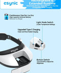 Head Magnifier With LED Light For DIYers Up To 6X Magnification With 5 Interchangeable Lenses and Rechargeable Battery Features