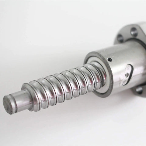 No Backlash Ball Screw Kit SFU1605 650mm CNC Part With 16mm Diameter And 5mm Pitch End Machined RM1605 Series Smooth Low Noise For Precision CNC Machining, metal screw shaft close-up