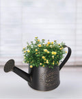 Heavy Duty Metal Watering Can With Big Capacity Galvanized Black Sprayer For Outdoor Garden Care Boss Grade Tool For Flowers And Lawn Easy Refill Spout Ergonomic Handle Indoor And Outdoor Plant Watering, black metal watering can with roses