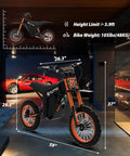Electric Dirt Bike For Teens And Adults With Fat Tires 14 Inch And 12 Inch 2000W Motor Up To 37 MPH 48V 21Ah Battery And 200Nm Hydraulic Brakes