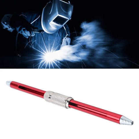 Red TIG Welding Wire Feed Pen For Pro Welders, Precision Filler Wire Feeding, Stainless Steel Finger Feeder And Rod Holder tool