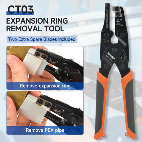 Killer PEX Expansion Tool Kit For F1960 ProPEX Systems with ring removal tool and spare blades for cutting