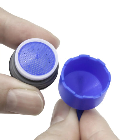 Two Pack Faucet Aerator Replacement For RP53998 Comes With Removal Wrench M21.5 Thread And 2.2 Gpm Water Flow Control, showing aerator components.