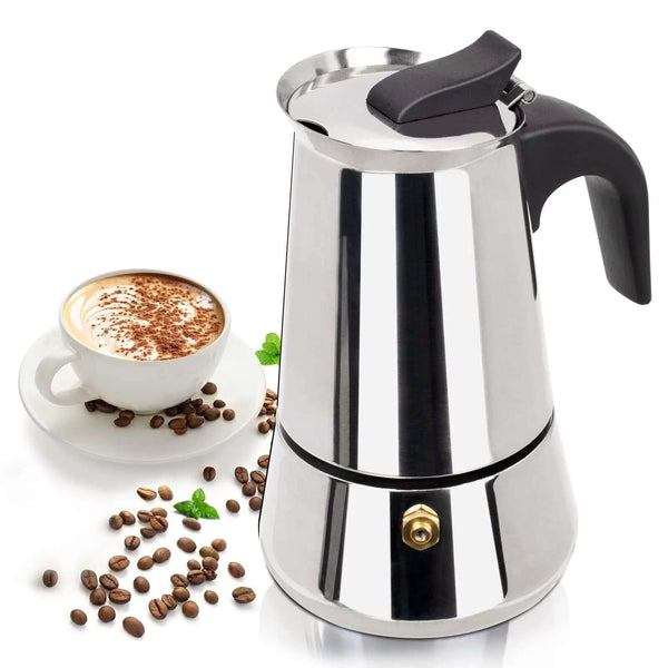 Two Cup 100ml Moka Pot Espresso Maker for Home ✓