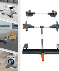 Heavy Duty Fully Adjustable Mobile Base Kit With Universal Steel Caster Wheels For Moving Shop Tools Machinery Rack Gear Server Setup Up To 600 Lb built tough, adjustable frame, six swivel wheels.