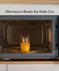 Borosilicate Glass Measuring Cup 1 Cup 8oz with Spout in microwave showing durability and clear readouts for cooking and cocktails