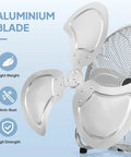 Heavy Duty 20 Inch High Velocity Floor Fan With Metal Build Built Like a Tank Industrial Grade Power 2800 CFM Adjustable Tilt aluminum blade