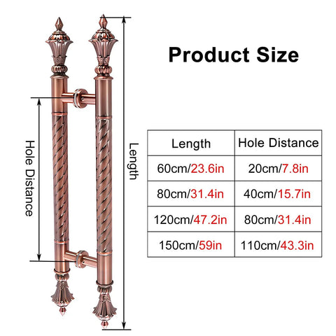 Antique Rustic Door Handle And Pull Hardware In Stainless Steel For Sliding Doors Wood Glass Or Metal Doors Heavy Duty Grip