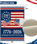 250th Anniversary USA Flag Garden Flag For Outside 1776 2026 Commemorative Patriotic Yard Sign With Stars And Stripes Design Double Sided Waterproof 12 By 18 Inch Banner Fourth Of July Outdoor Decor with fabric detail.