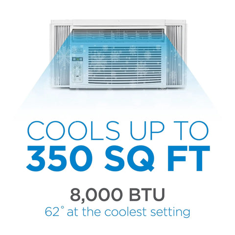 No Sweat With This White 8000 Btu Window Air Conditioner Keeping Small To Medium Rooms Chill With Four Speed Settings For Sweet Relief And Cozy Comfort Any Day Of The Year