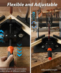 Hand Operated Picture Frame Stapler Kit For Easy Framing No Power Needed Frame Joiner Jig Tools With V-Shaped Nails, adjustable width and height