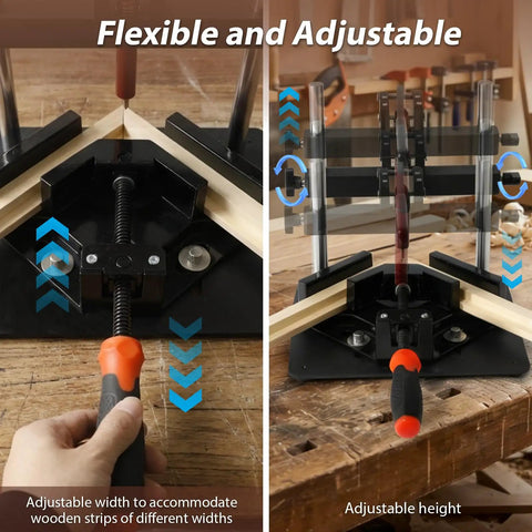 Hand Operated Picture Frame Stapler Kit For Easy Framing No Power Needed Frame Joiner Jig Tools With V-Shaped Nails, adjustable width and height